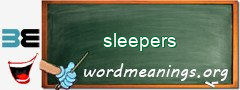 WordMeaning blackboard for sleepers